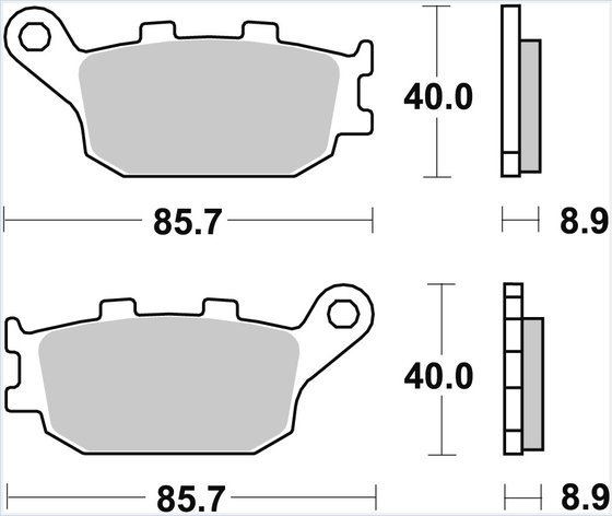 CBR 600 F (1991 - 2007) sintered metal brake pads | TRW