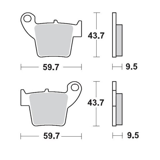 CR 125 R (2002 - 2007) brake pads | MOTO-MASTER