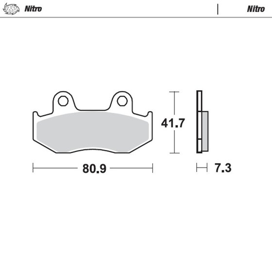 TRX 250 (1985 - 1992) nitro offroad brake pad | MOTO-MASTER