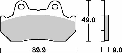 CB 450 (1983 - 1986) brakepads ceramic | SBS