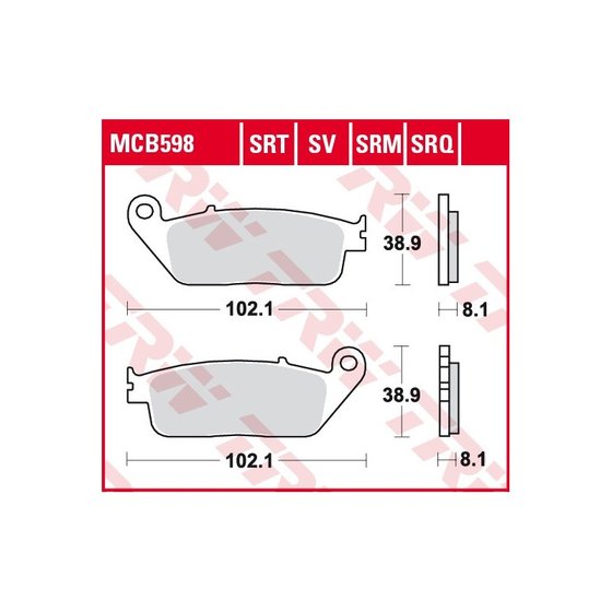 SH 300 (2008 - 2016) sintered metal brake pads | TRW