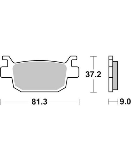 SH 300 (2007 - 2019) brakepads maxi sinter | SBS