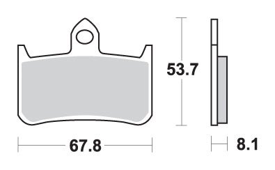 CB 1000 F (1993 - 1997) brakepads sintered | SBS