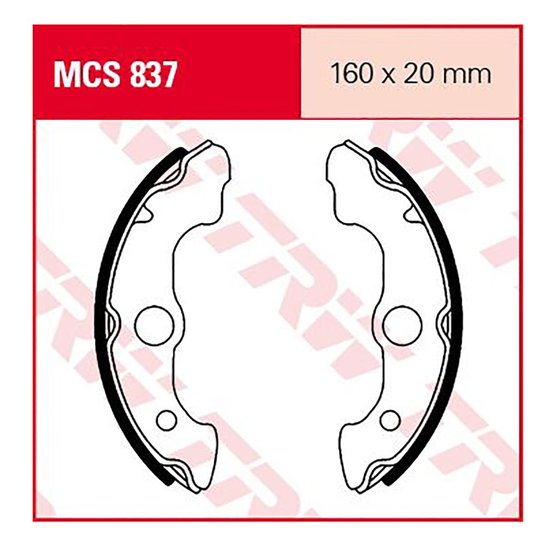 TRX 500 (2001 - 2004) standard brake shoes | TRW