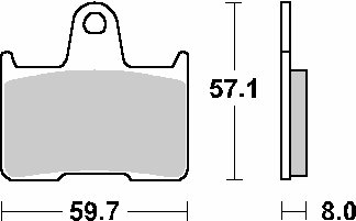 VT 750 C SHADOW (2013 - 2014)  sbs brakepads ceramic | SBS