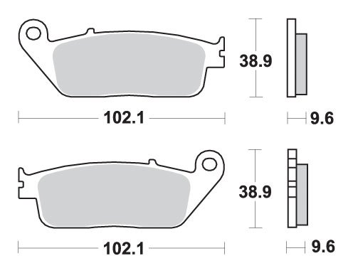 NSA 700 A (2008 - 2011) brakepads sintered | SBS