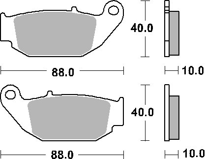 MSX 125 GROM (2014 - 2023) brakepads ceramic | SBS