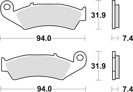 NX 125 (1989 - 1989) sintered metal brake pad | TRW