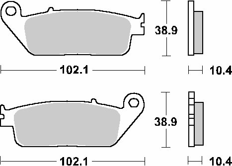 ST 1100 PAN EUROPEAN (1990 - 2002) brakepads sintered | SBS