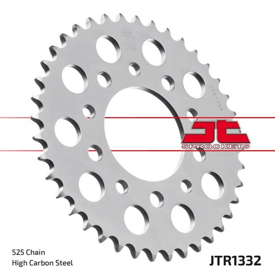 VT 600 C SHADOW (1988 - 2007) rear replacement sprocket - 45 teeth 525 pitch black | JT Sprockets