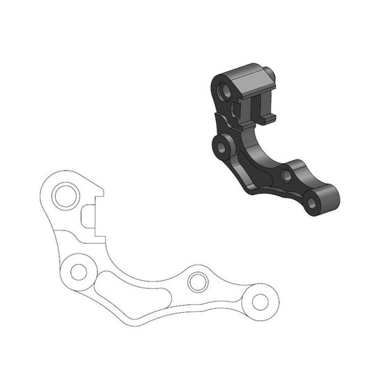 CRF 250 RX (2019 - 2021) brake caliper relocation adapter | MOTO-MASTER