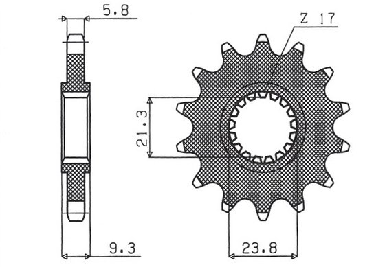 CRF 450 RX (2002 - 2018) front sprocket | SUNSTAR SPROCKETS