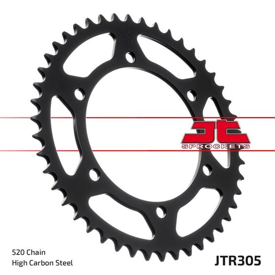 NX 650 DOMINATOR (1995 - 2001) black steel rear sprocket - 46 teeth, 520 pitch | JT Sprockets