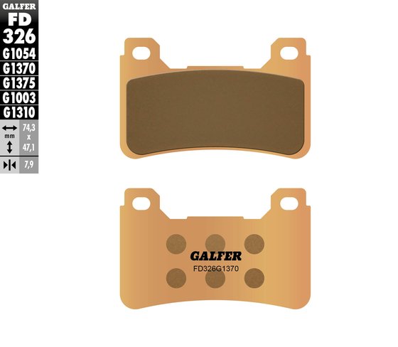 VFR 800 F (2014 - 2020) street sinter brake pad | GALFER