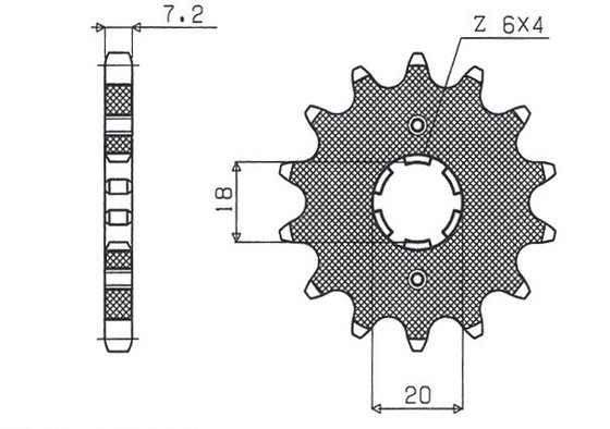 MTX 125 (1983 - 1987) front sprocket | SUNSTAR SPROCKETS