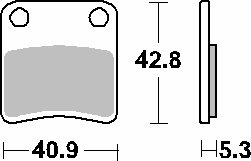 NC 750/700 VULTUS (2015 - 2018) brakepads ceramic | SBS