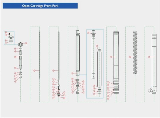 CRF 450 R (2009 - 2010) fork cartridge head seal | KYB