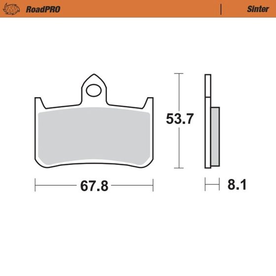 VFR 400 R (1989 - 1998) sintered front brake pad | MOTO-MASTER