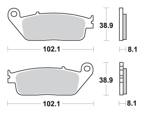 CBR 650 (2014 - 2020) brakepads ceramic | SBS