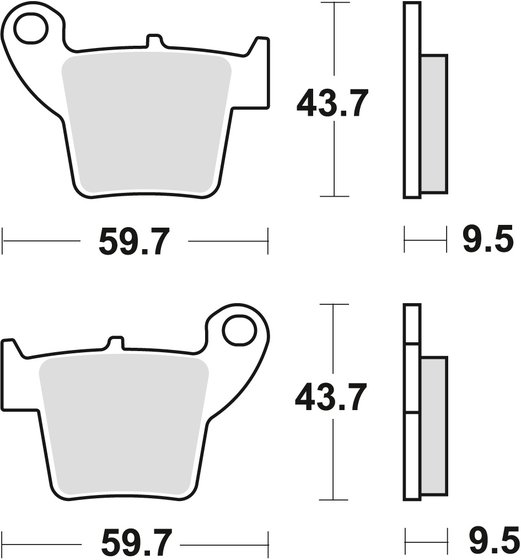 CRF 450 RX (2021 - 2022) sintered metal offroad brake pad | TRW