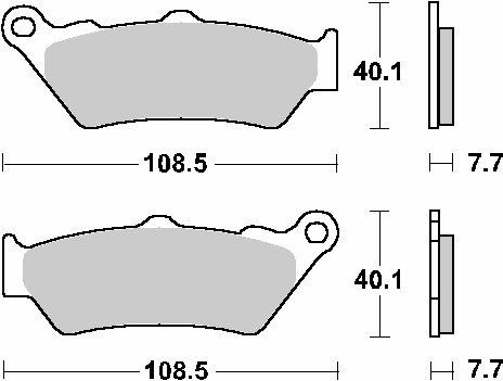 FX 650 VIGOR (1999 - 2002)  sbs brakepads racing sintered | SBS