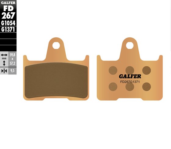 VT 750 C2B SHADOW (2010 - 2010) sintered ceramic brake pads | GALFER