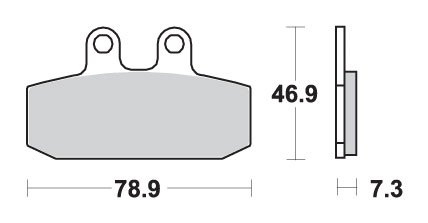 CRM 125 R (1990 - 1998) brakepads ceramic | SBS