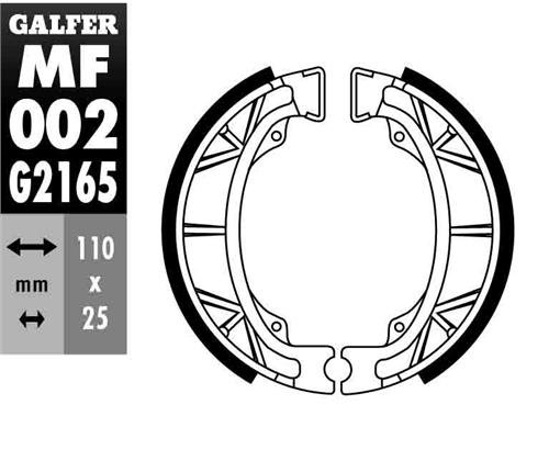 SJ 50 BALI (1995 - 2001) brake shoes | GALFER