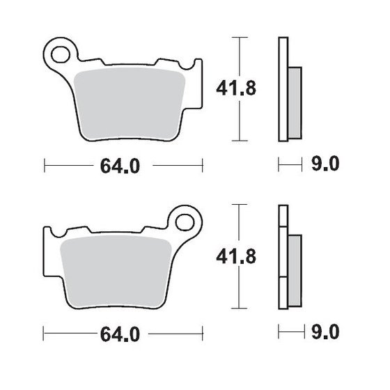 XR 650 R (2000 - 2007) nitro offroad brake pad | MOTO-MASTER