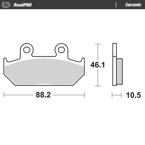 XRV 650 (1988 - 1989) ceramic brake pad | MOTO-MASTER