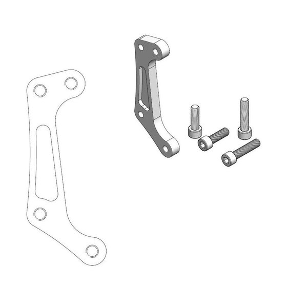 CRF 250 R (2014 - 2022) brake caliper relocation bracket | MOTO-MASTER