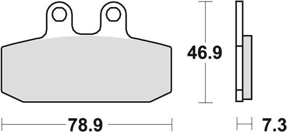 NSR 125 R (1988 - 2003) allround organic standard brake pad | TRW