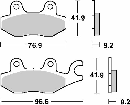 XL 125 V VARADERO (2001 - 2011) brakepads ceramic | SBS