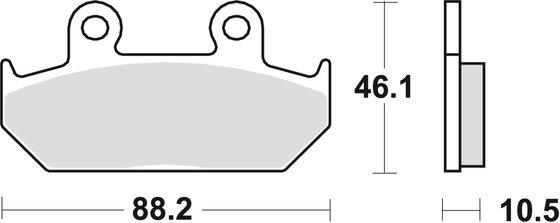 GL 1500 GOLD WING (1988 - 1998) allround organic standard brake pad | TRW