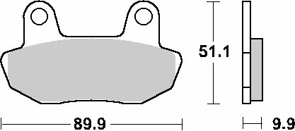 VT 700 C SHADOW (1984 - 1986) brakepads ceramic | SBS