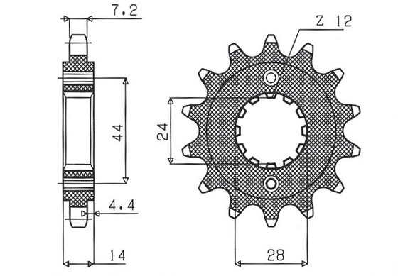 XRV 750 (1990 - 2003) front sprocket | SUNSTAR SPROCKETS