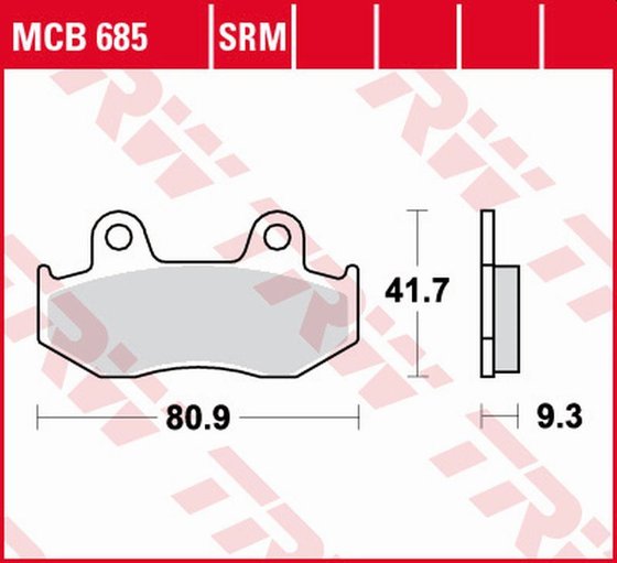 CH 125 SPACY (1998 - 1999) sintered metal brake pads | TRW