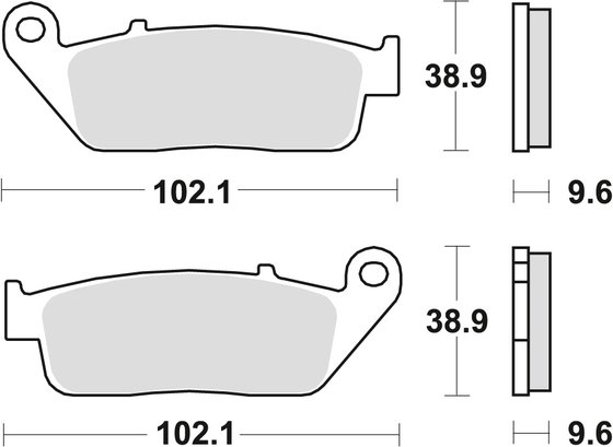 NSA 700 A (2008 - 2010) allround organic standard brake pad | TRW