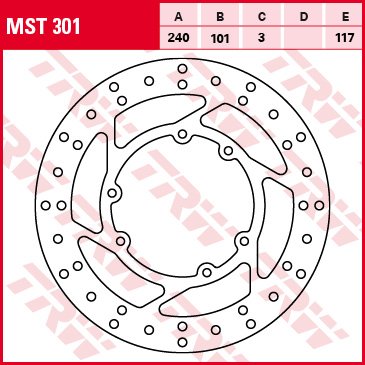 CRF 450 R (2002 - 2017) fixed round brake rotor | TRW