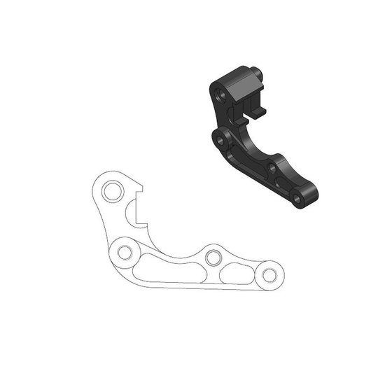 CRF 250 L (2015 - 2015) brake caliper relocation bracket | MOTO-MASTER