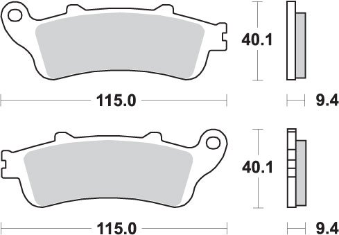 ST 1100 PAN EUROPEAN (1996 - 2001) brakepads sintered rear | SBS