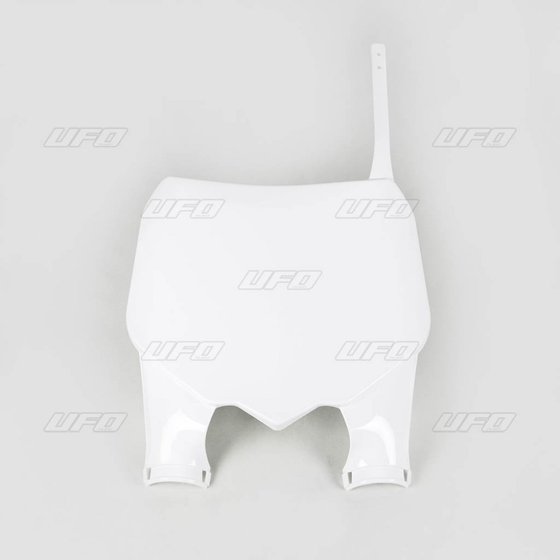 CRF 450 R (2009 - 2012) front number plate with fork protection for honda crf250/450r (white) | UFO