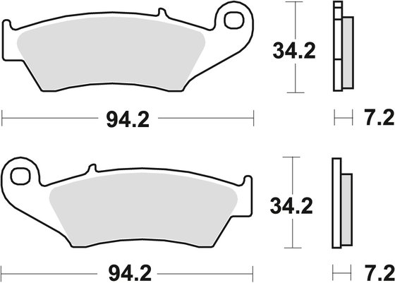 CR 250 R (1995 - 2007) sintered metal offroad brake pad | TRW