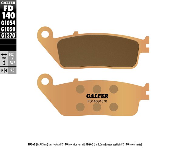 VT 1300 CX FURY (2010 - 2022) street sinter brake pad | GALFER