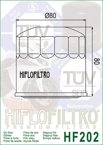 VFR 700 INTERCEPTOR (1986 - 1988) alyvos filtras | Hiflofiltro