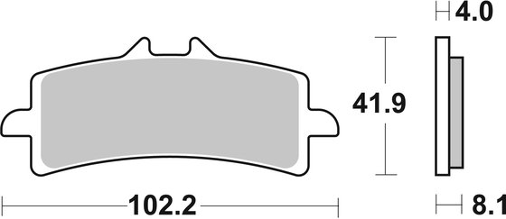 CBR 1000 RR SP (2014 - 2022) stabdžių kaladėlės dual carbon | SBS