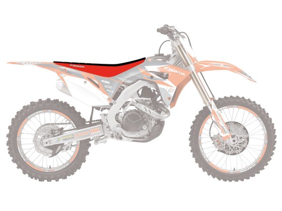 CRF 450 L (2019 - 2019) double grip 3 sėdynės užvalkalas raudonas/juodas | BLACKBIRD RACING