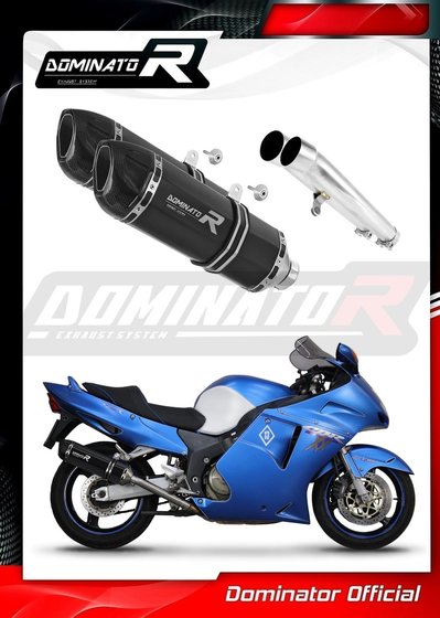 CBR 1000/1100 XX BLACKBIRD (1996 - 2006) exhaust silencer hp1 black | Dominator