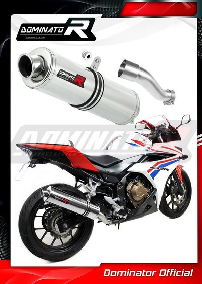 CBR 500 R (2016 - 2019) exhaust silencer round | Dominator