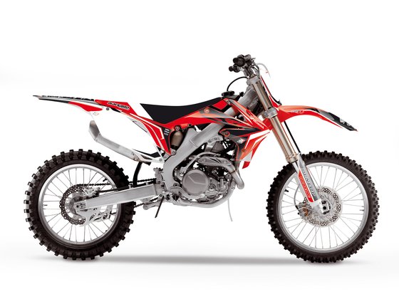 CRF 250 R (2010 - 2013) grafičių rinkinys su sėdynės užvalkalu, skirtas crf250 10-13 | BLACKBIRD RACING